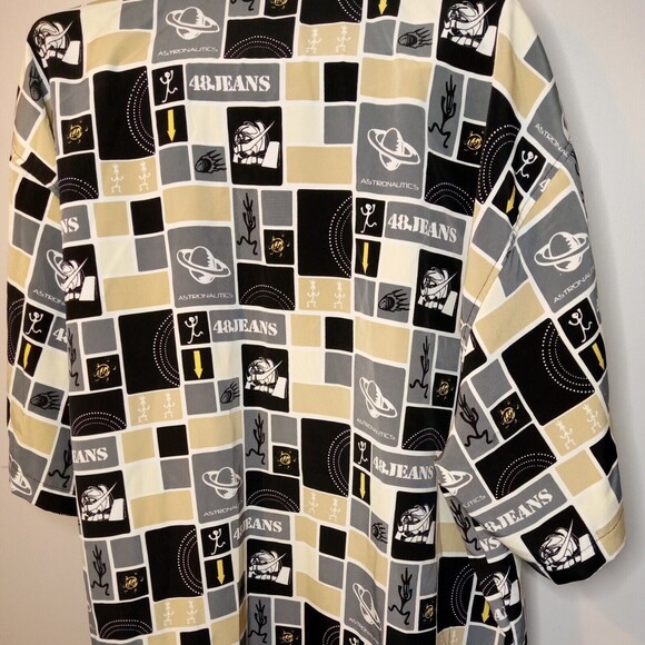 Fourty Eight 48 Jeans SZ XXL Big and Tall Button Up Shirt‎ Y2K 90s - Picture 9 of 9